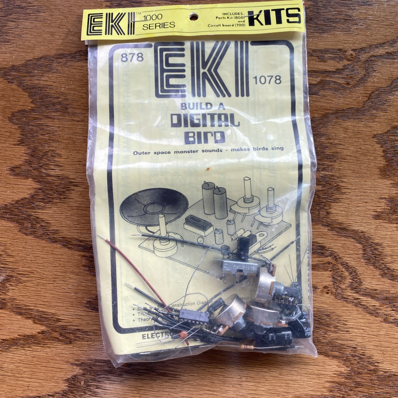 vintage EKI electronic project kit 878 1078, Build a Digital Bird Monster Sounds