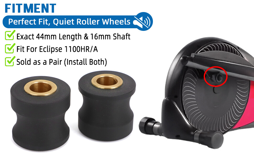 For Eclipse 1100HR/A Elliptical Exercise Machine 1100hr Parts Roller Wheels US