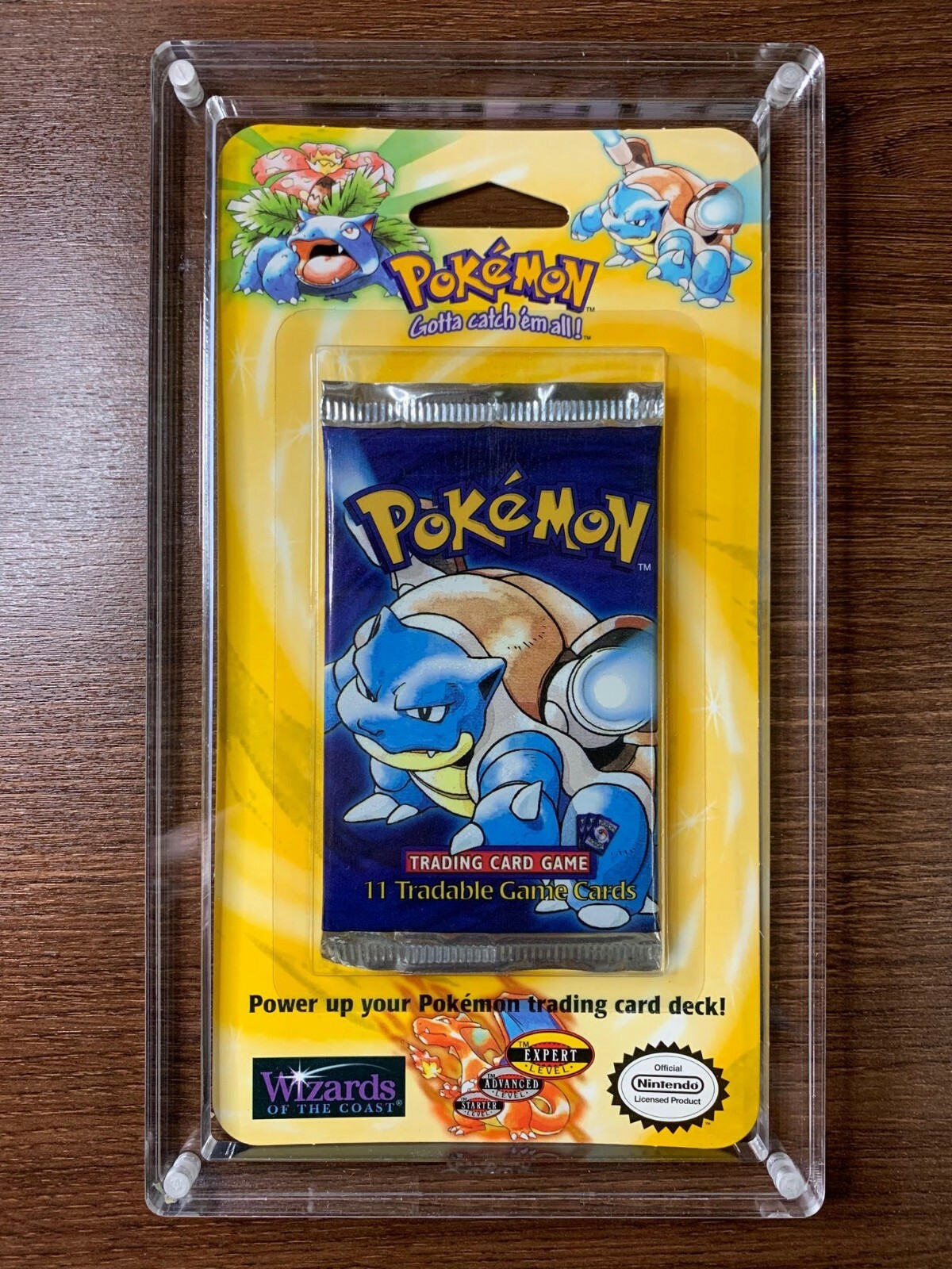 Pokemon Booster BLISTER Pack Acrylic Protective Magnetic display Case With logo