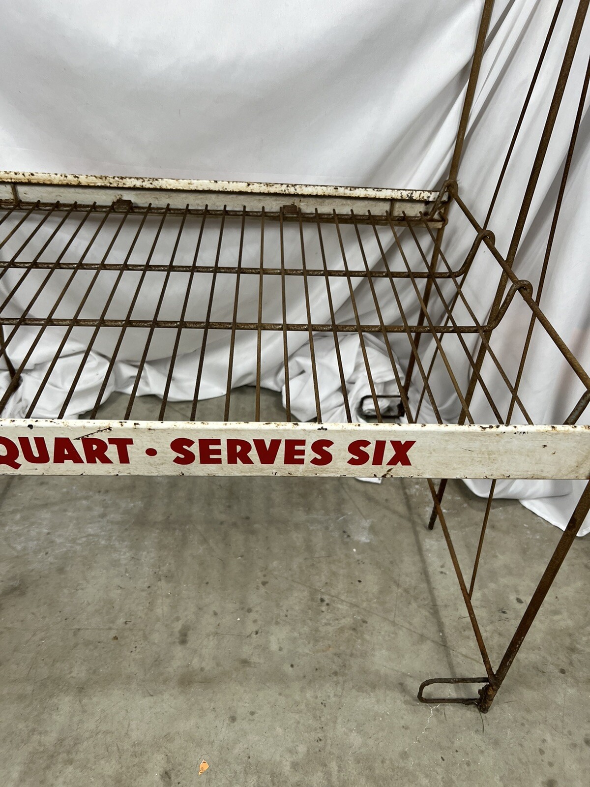 Vintage NEHI Beverages Metal Soda Rack “FULL QUART-SERVES SIX” 47x27x21