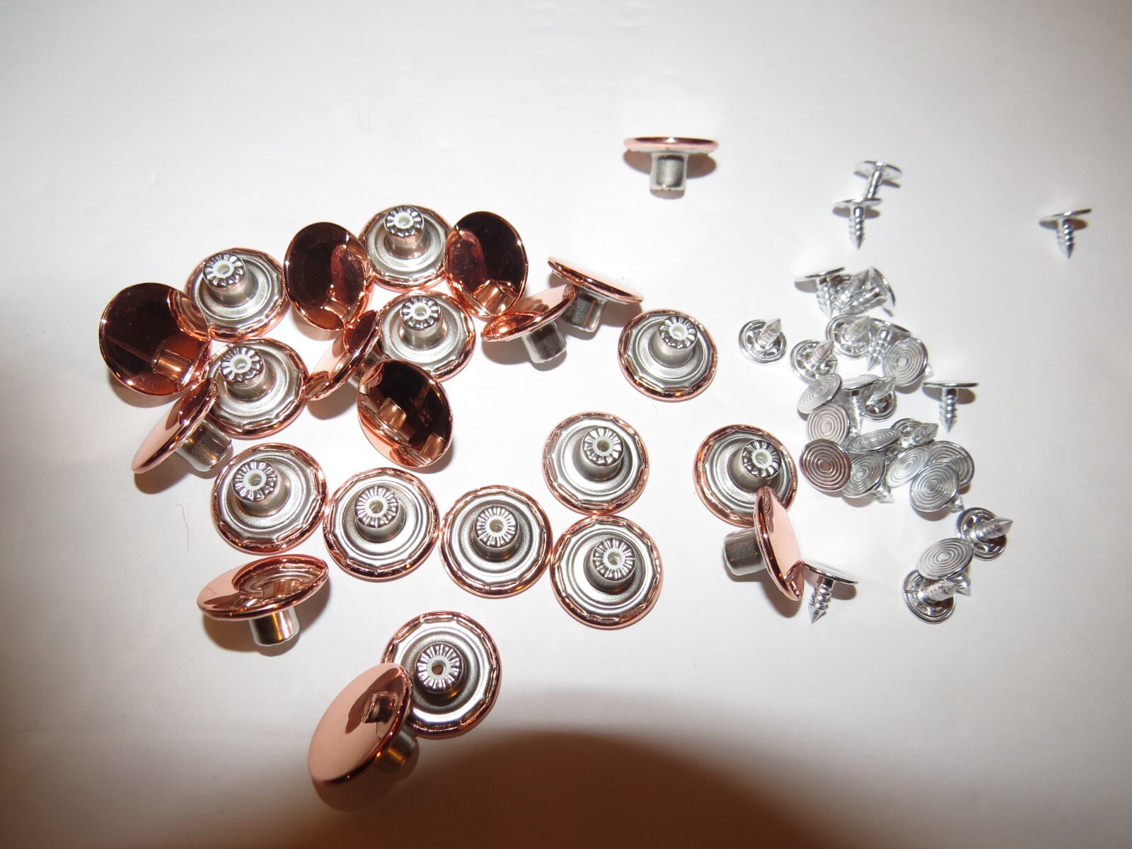 Men's Suspenders with No Sew Brown Metal Buttons for Button on Leather Ears