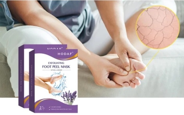 2 Pairs Exfoliating Foot Peel Mask Baby Soft Feet Remove Dead Skin Calluses