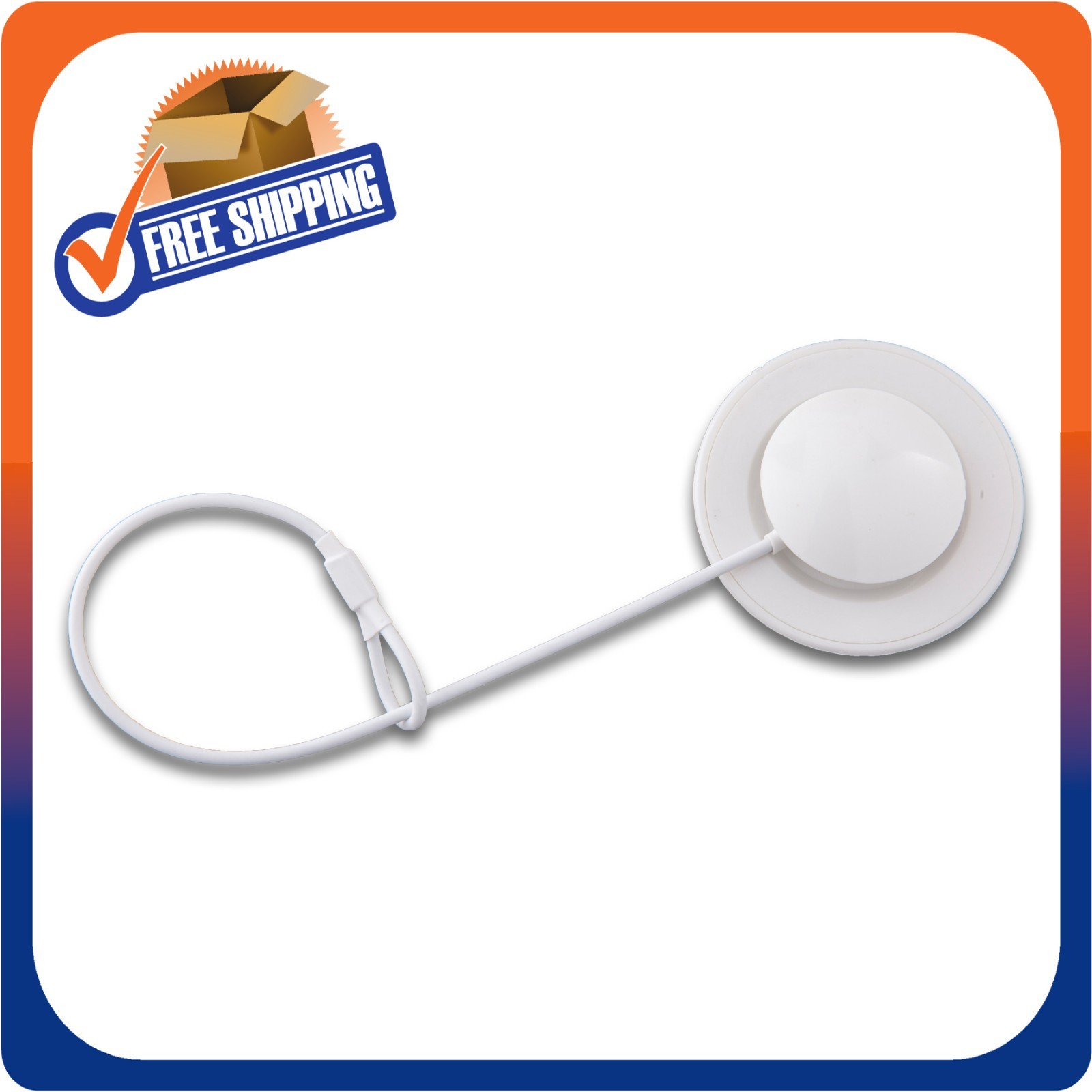 200 SECURITY LANYARD 2 LOOP WHITE 8 INCH LOSS PREVENTION CHECKPOINT COMPATIBLE