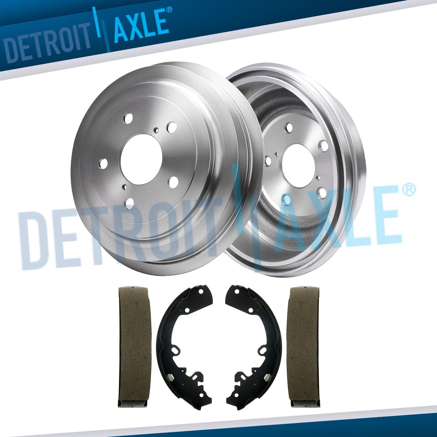 Rear Brake Drums and Brake Shoes for 2005 - 2011 Dodge Dakota Mitsubishi Raider