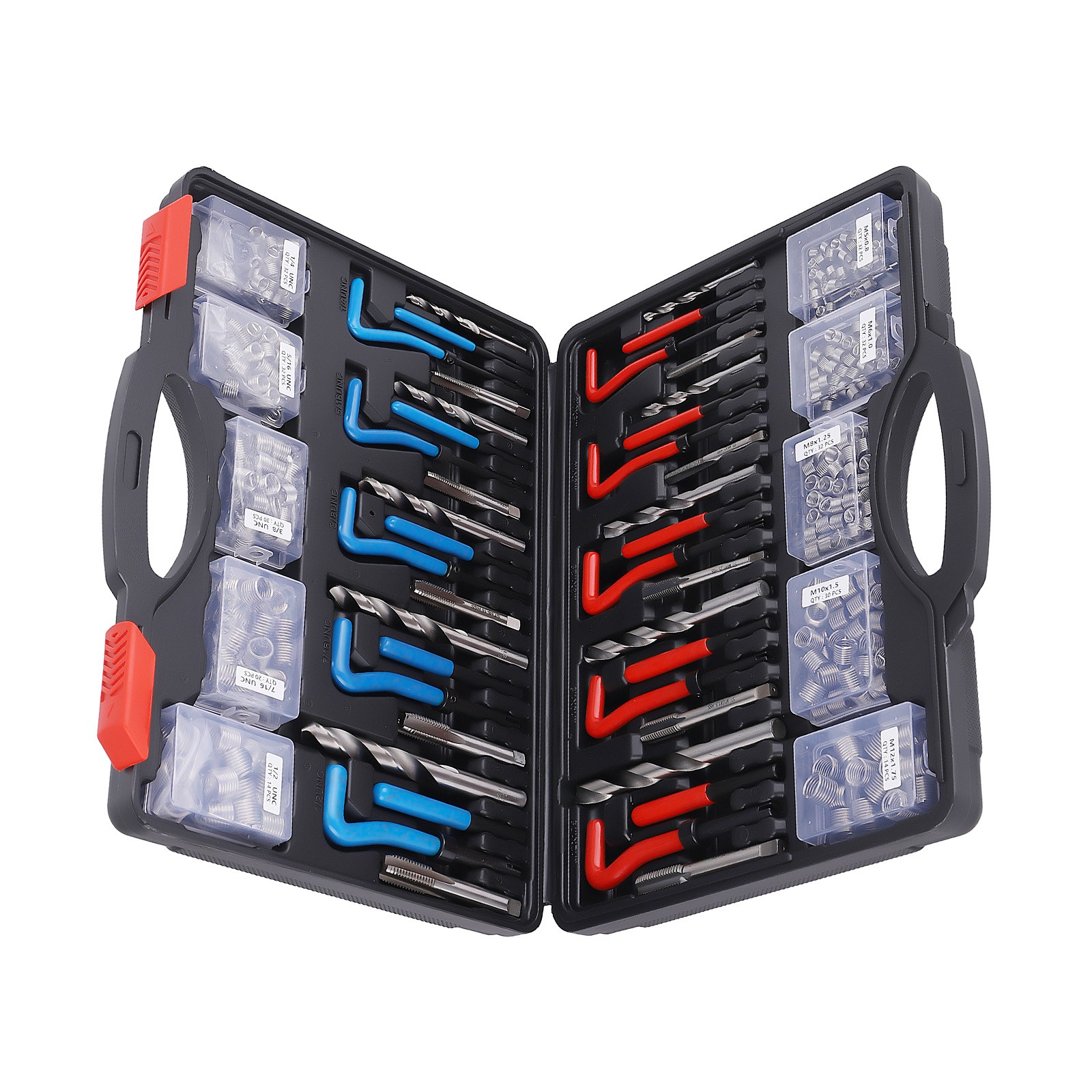 320X Helicoil Thread Repair Kit 320-Piece SAE and Metric Rethreading Tool Kit