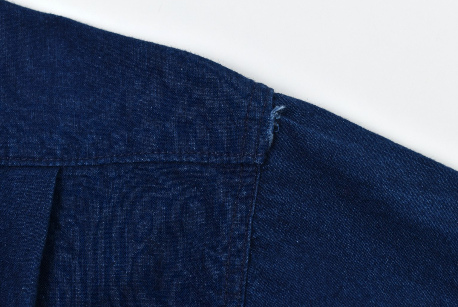 Grease Point Selvedge Indigo Chambray Shirt XL Cotton USA