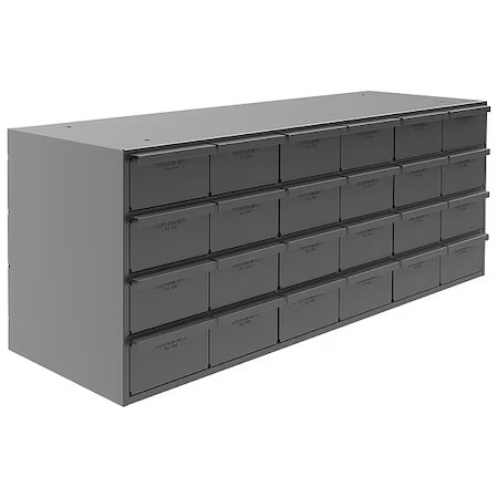 Durham Mfg 007-95 Prime Cold Rolled Steel, Drawer Bin Cabinet, 12 1/4 In D X 14