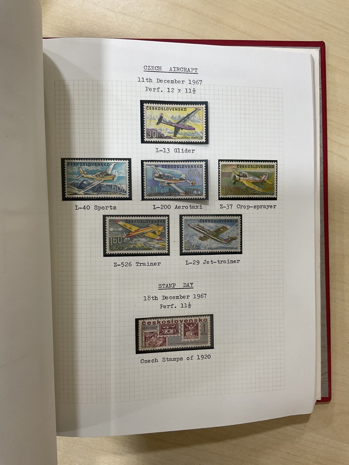 Czechoslovakia stamps. 1938 - 1970. Mint. Well written up album. G/109