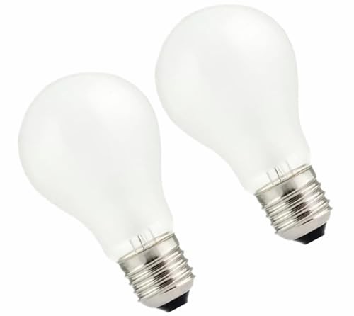 100W Incandescent Light Bulbs,Frosted Bulbs,Dimmable Medium E6 Base Light 2