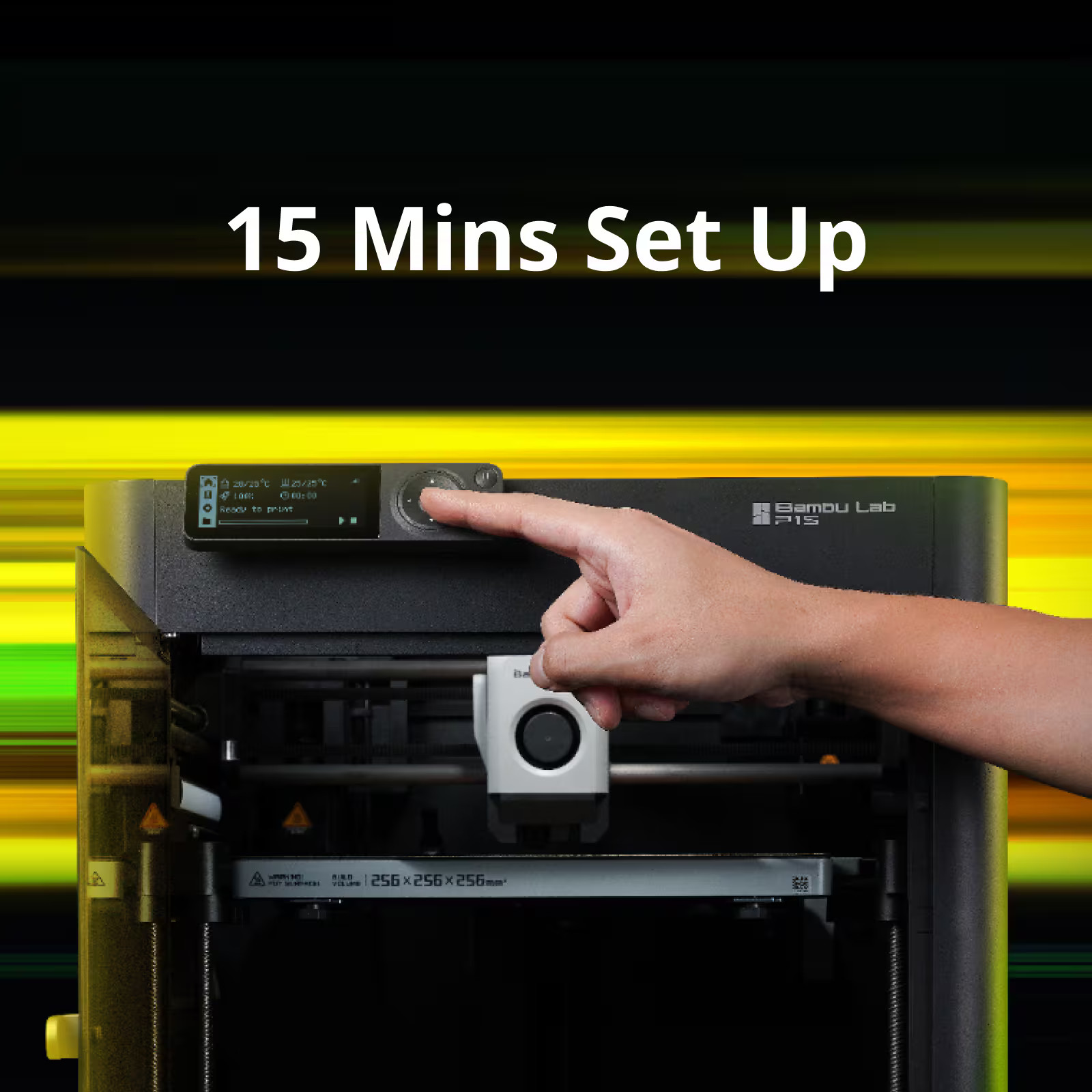 Bambu Lab - P1S Combo 3D Printer - Black