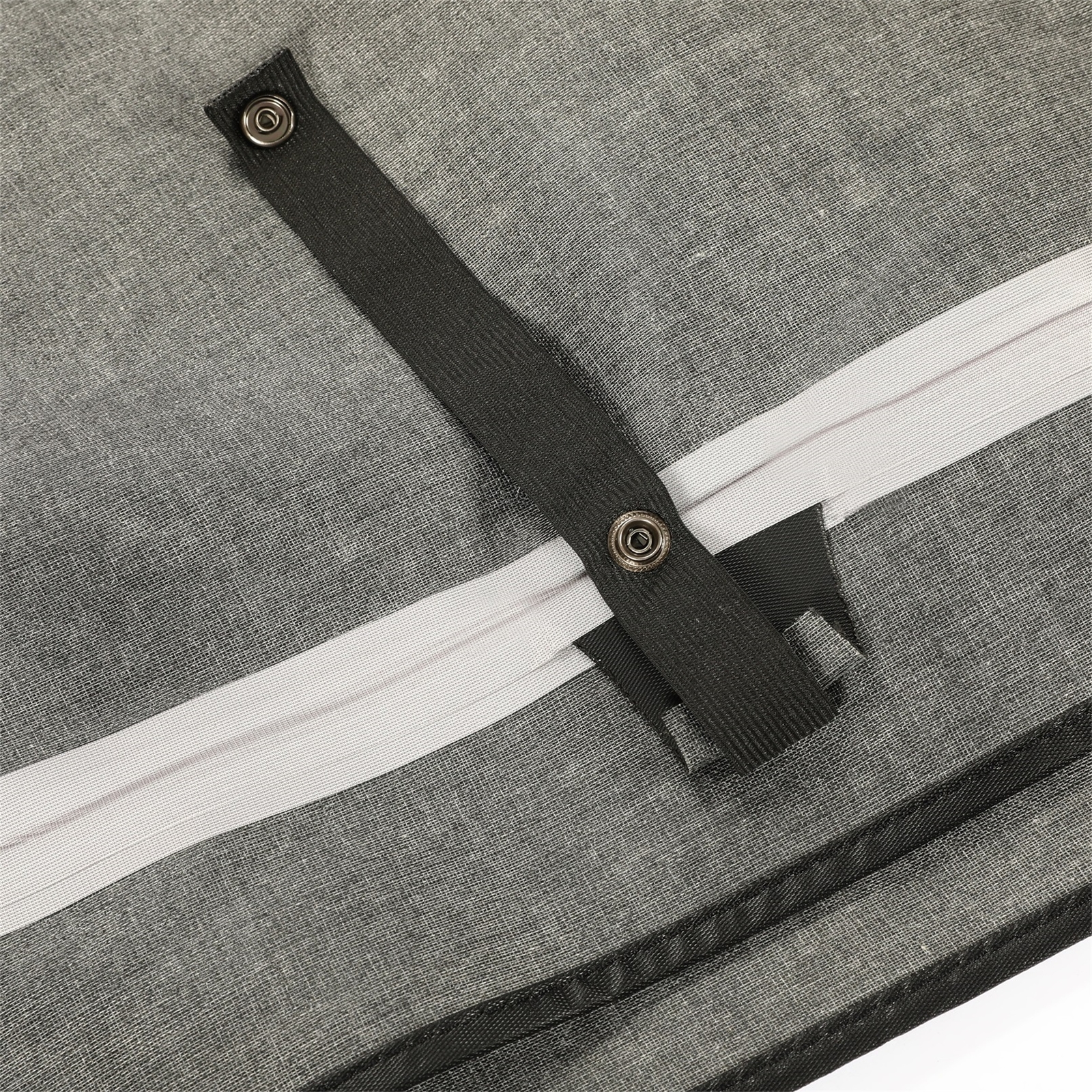 For 1987-1995 Jeep Wrangler YJ Soft Top 2 Door Sailcloth Black w/Plastic Windows