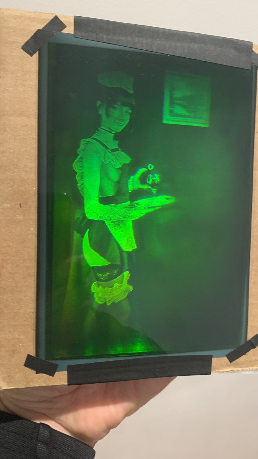 True 3D laser hologram. Casino Royale. Motion hologram