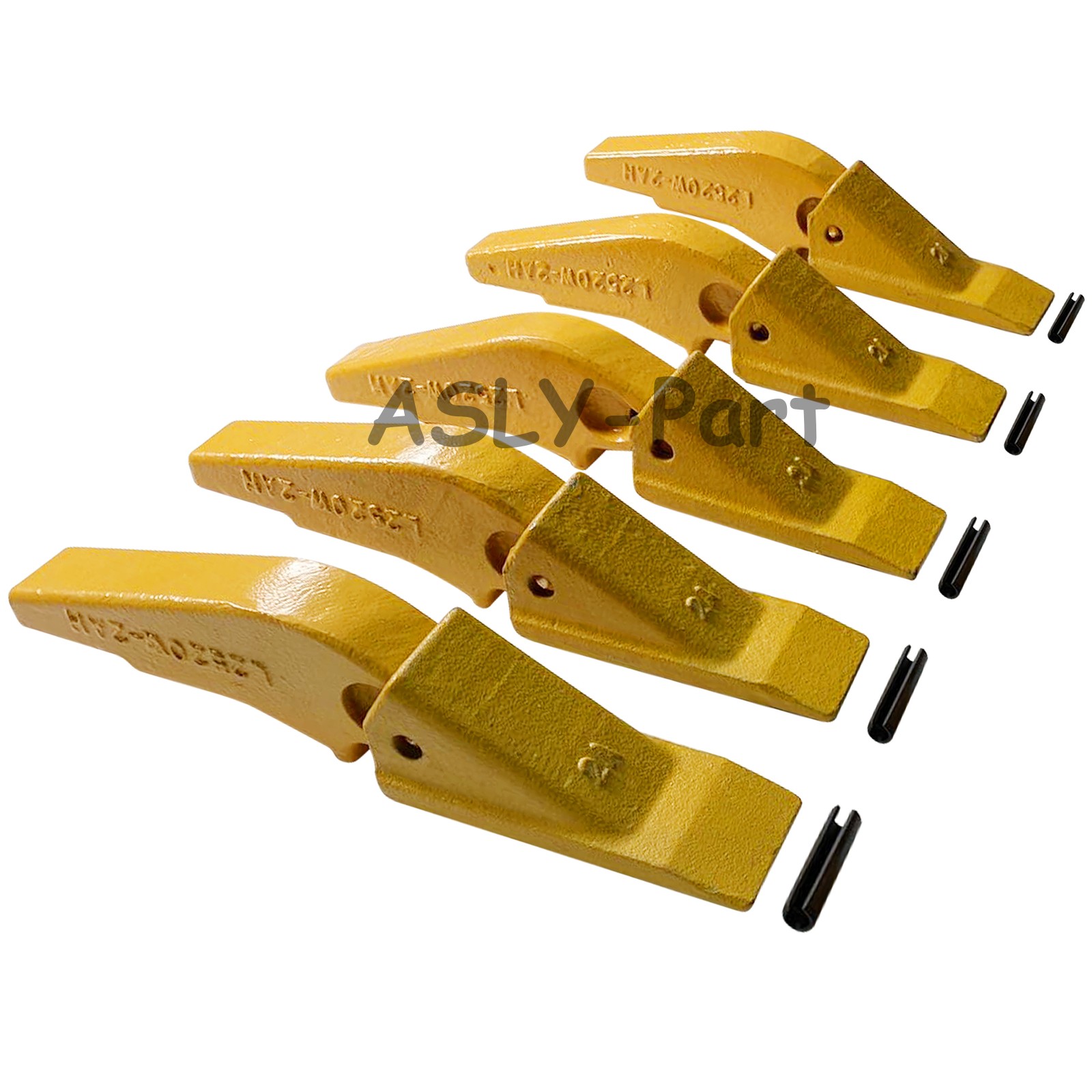 Weld-on Flush Mount L2520N-2AH Bucket Shanks 2A Bucket Teeth with Pins 5 Set