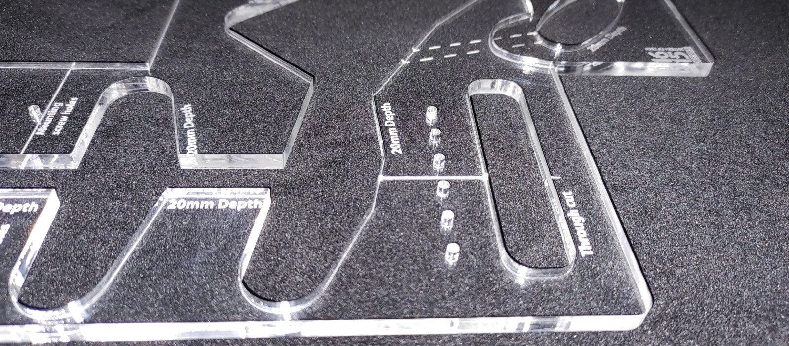 Acrylic Stratocaster Routing Template - 1615 Designs