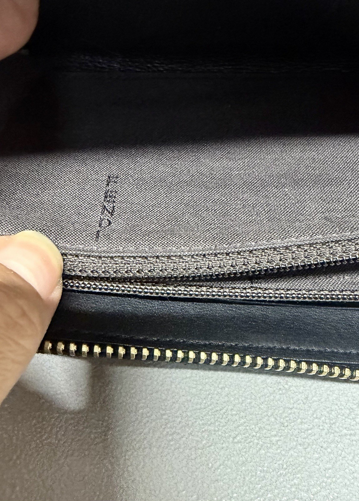 Vintage Classic FENDI ZUCCA Brown/black Trim Continental Zip Around Wallet