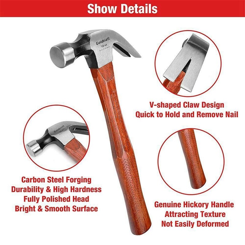 GOLDBLATT Molding Remover Tools Set Retractable Utility Knife Hammers Multi-tool