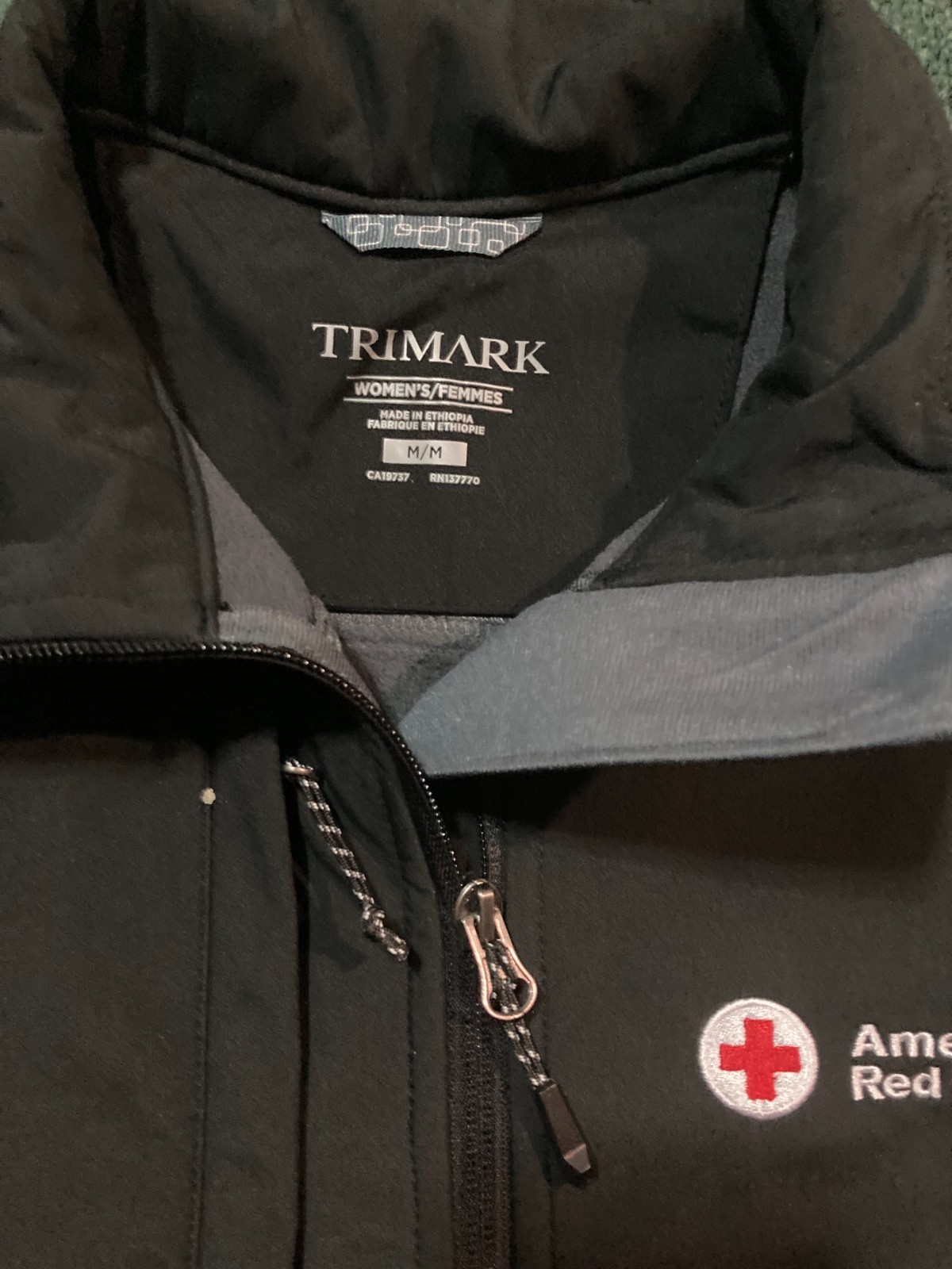 TRIMARK American Red Cross BLACK Women's Vest Size Medium NEW w/o Tags