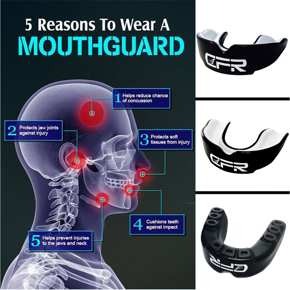 New Gel Gum Shield Case Mouth Guard Boxing MMA Junior Adult Rugby Mouthpiece HG