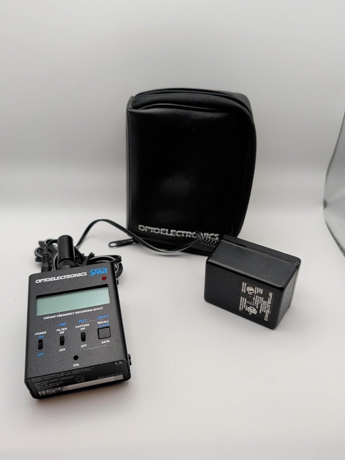 Optoelectronics Scout Model 40 VHF/UHF Frequency Counter Recorder | Tested Used