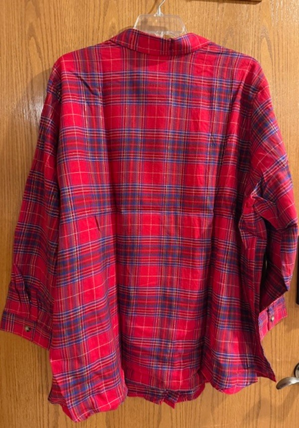 Woman Within Plus Size 4X Classic Flannel Shirt Various Colors