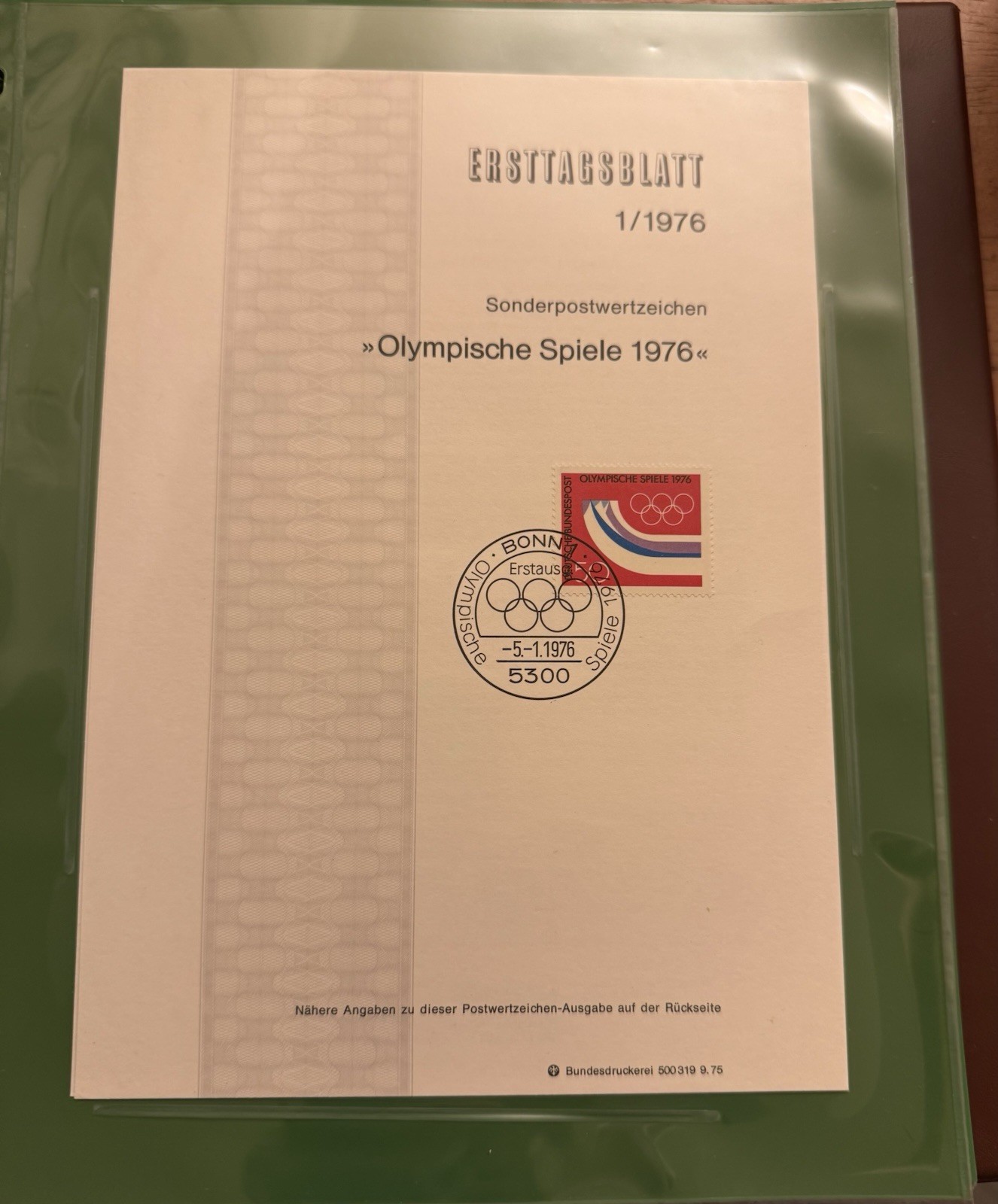 Lot Of 76 German ERSTTAGSBLATT Sonderpostwertzeichen Stamp Sheets 1974-1977 RARE