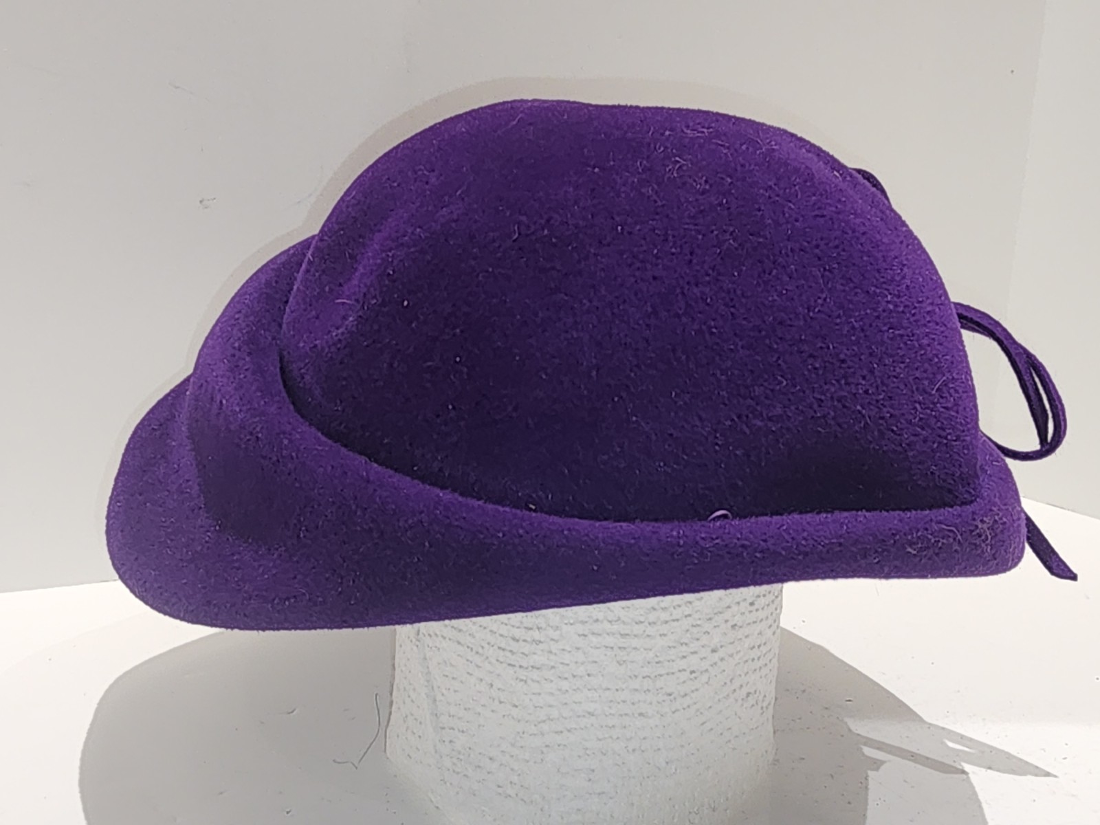Vintage Le Montet, Velour Imported Women's Hat, Purple, Rare