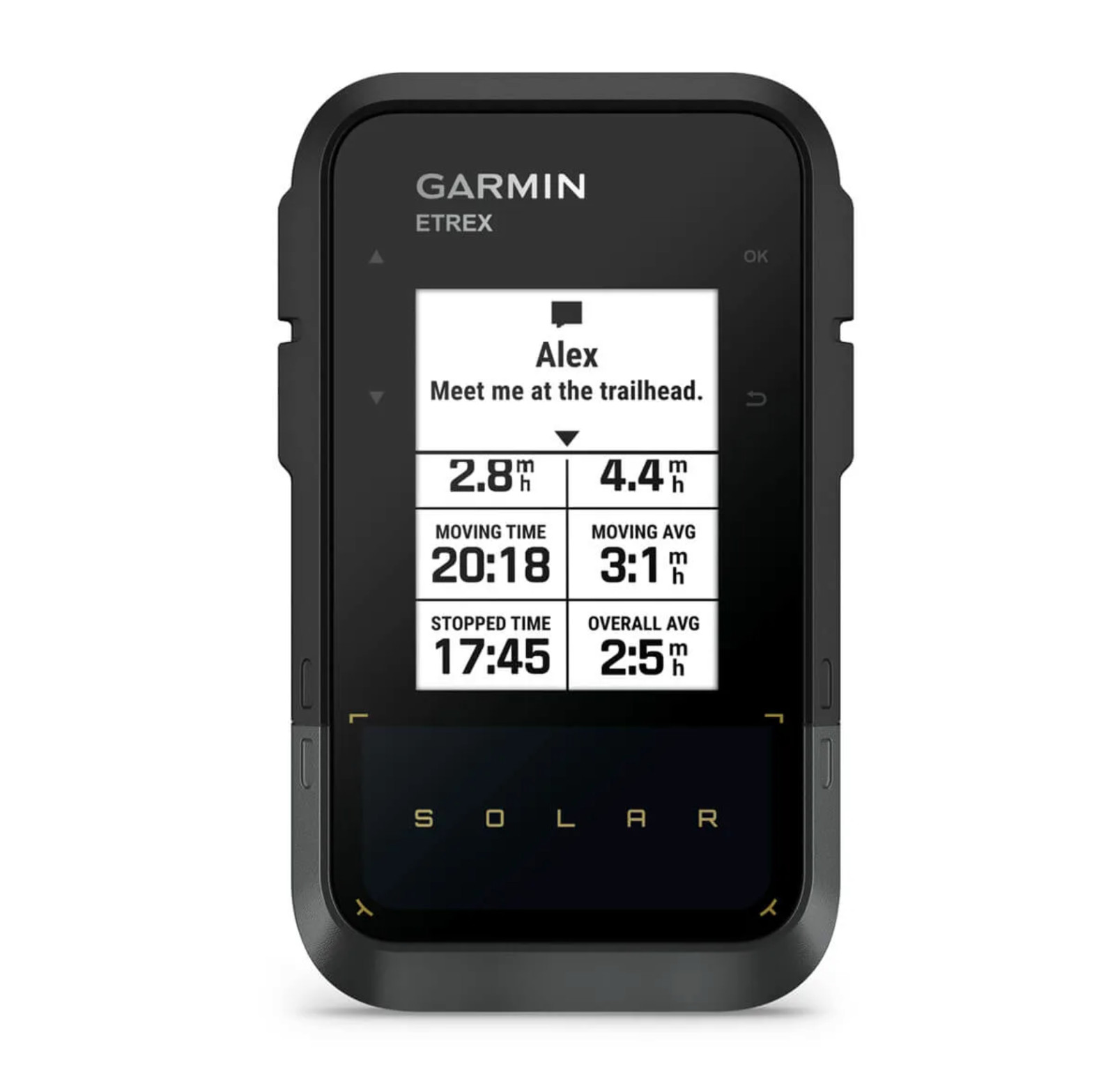 Garmin eTrex Solar Outdoor Handheld GPS With Solar Charging 010-02782-00