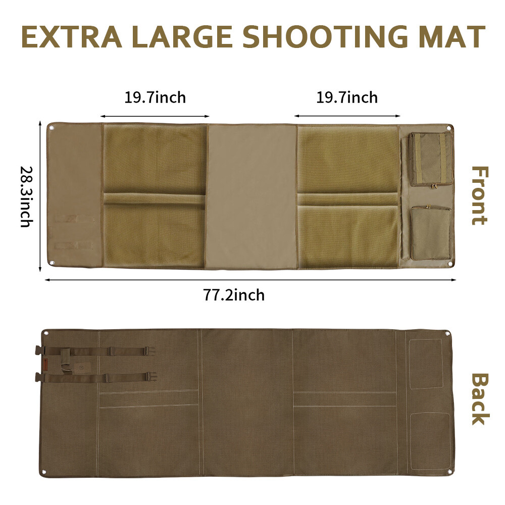 X-Large Shooting Mat Tactical Prone Padded Non-slip Pad Blanket Hunting Range