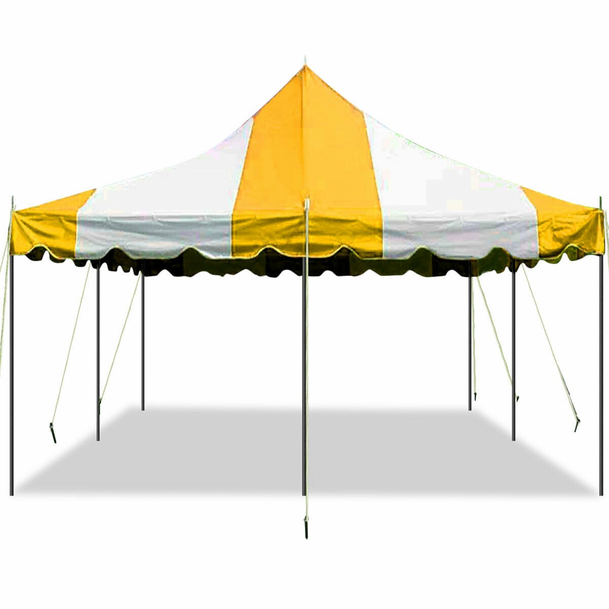 Weekender Pole Tent 20x20 Yellow Canopy Event Wedding Party Backyard Gazebo