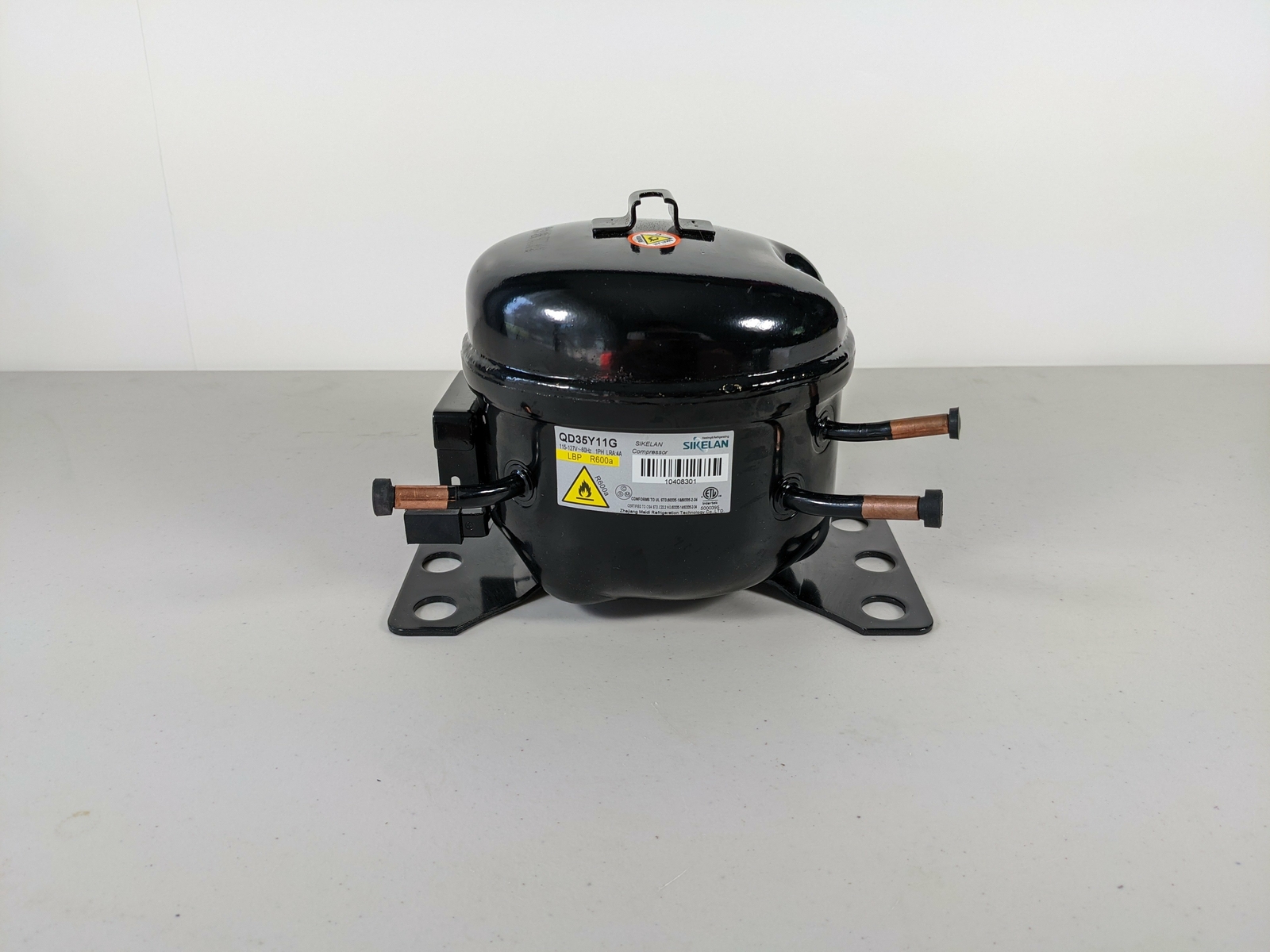 Sikelan QD35Y11G Refrigeration Compressor 1/12HP 229BTU 110-120V R600a LBP