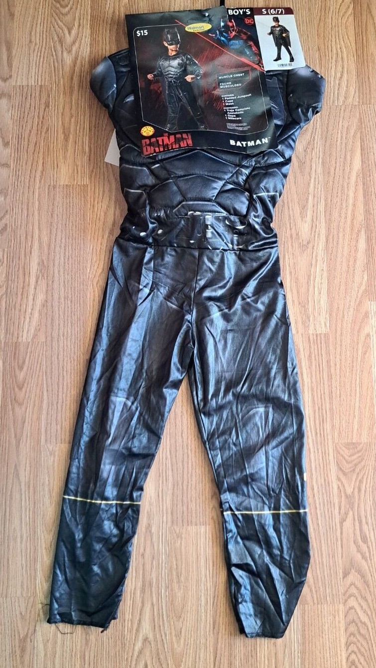 Boys Batman One Piece Jumpsuit Pajamas Costume Playsuit Many Sizes NWT