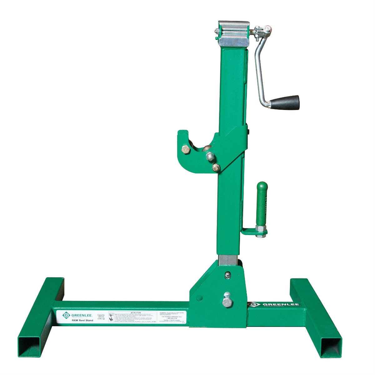 Greenlee RXM 23" - 72" Reel Jack Stand, Quick Adjust Head, 6000 lbs/Capacity