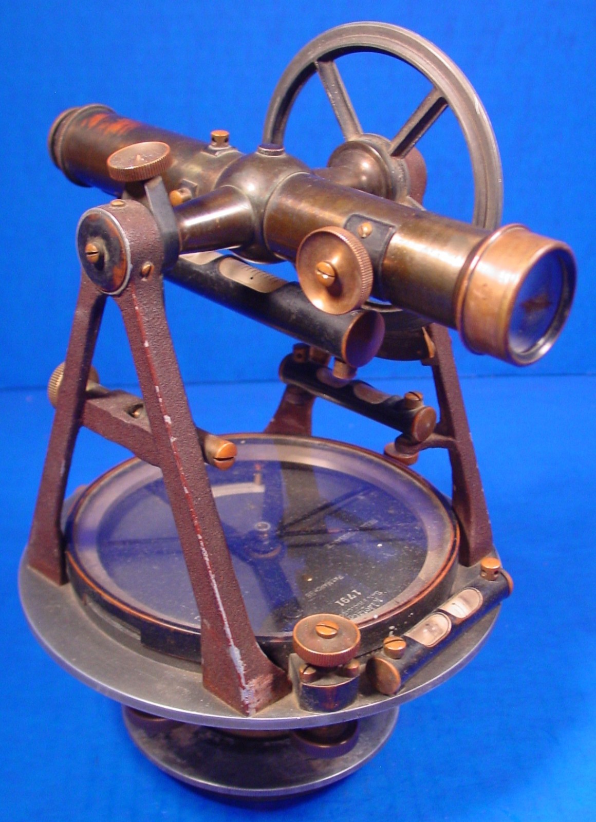 1903 Lietz Cyclotomic Reconnaissance Transit w/box - Rare alum., unique to Lietz