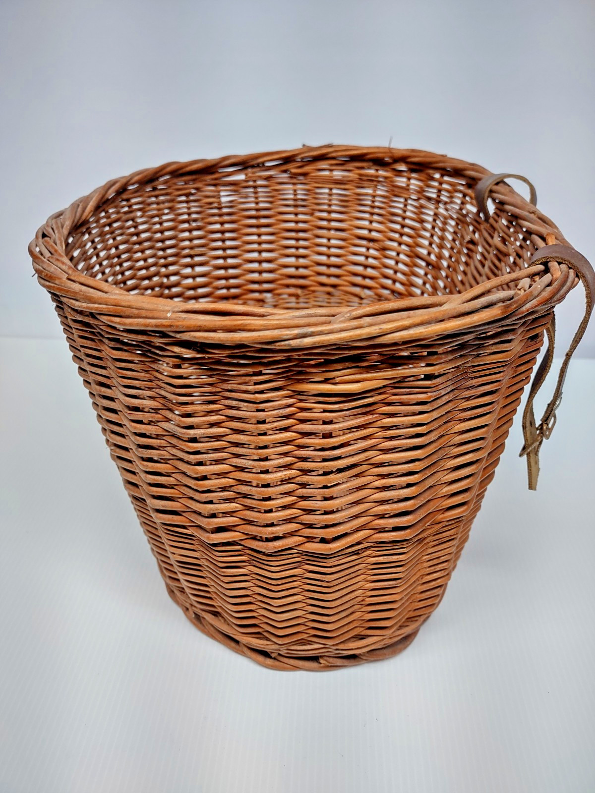 VTG Handmade Wicker Storage Container Front Handlebar Bicycle basket