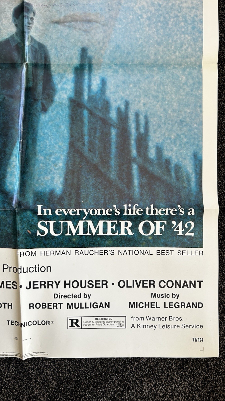SUMMER OF 42 MOVIE POSTER VG JENNIFER O'NEIL 1971