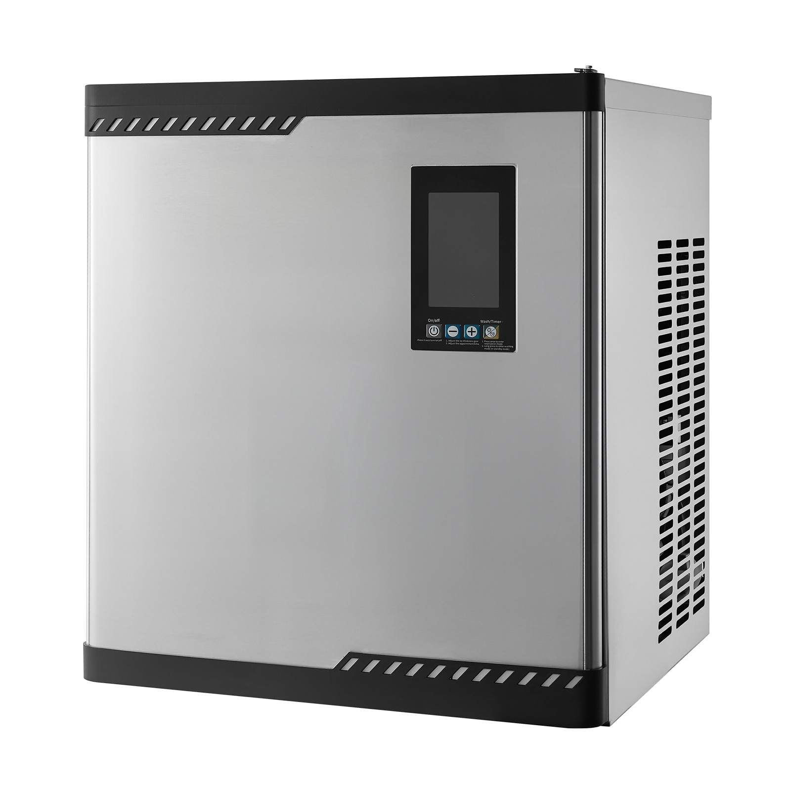 Uimoso Commercial Ice Maker Machine - Produces 300 lbs/Day with Self-Cleaning