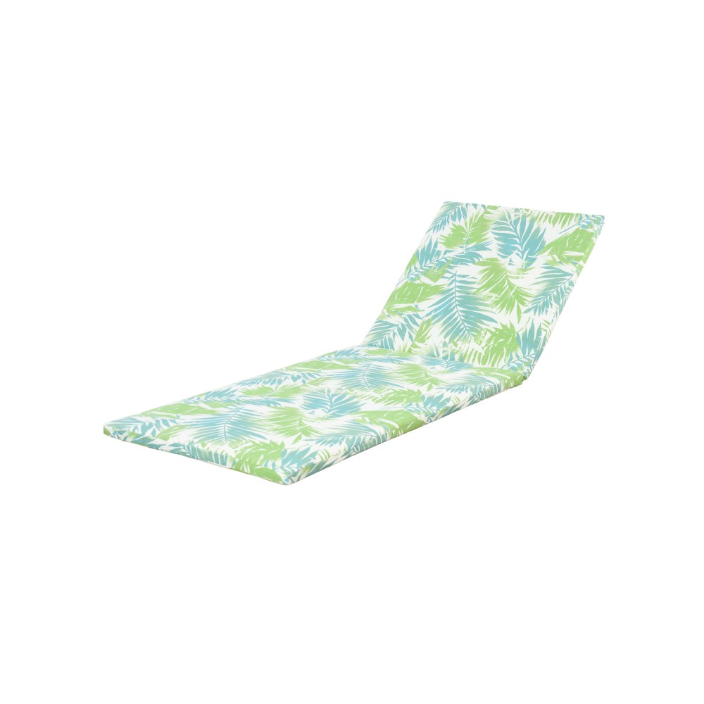 Outdoor Chaise Lounge w/ Adjustable Recliner & Water-Resistant Cushion for Patio