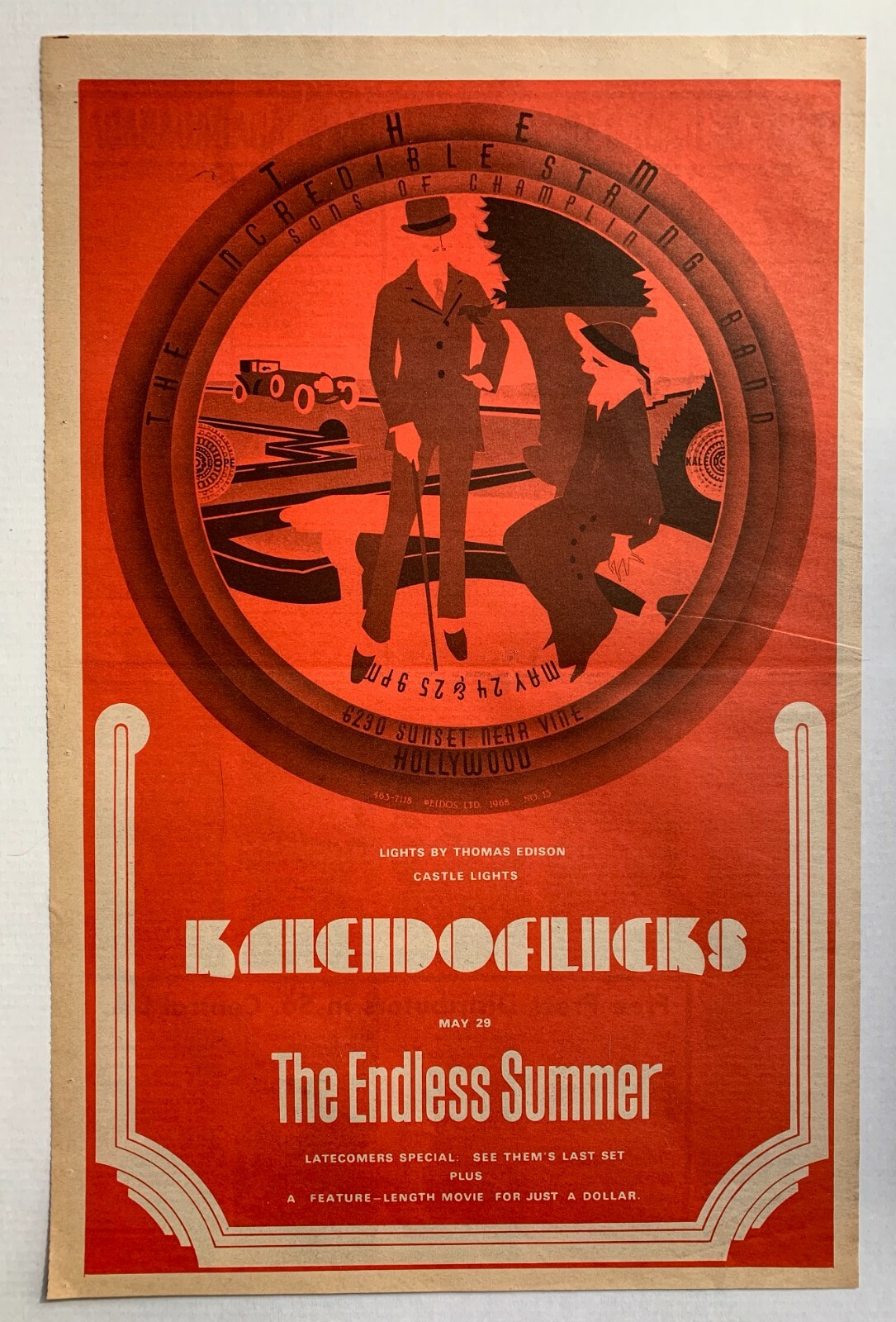 THEM Van Morrison INCREDIBLE STRING BAND SONS CHAMPLIN '68 POSTER ADVERT CONCERT