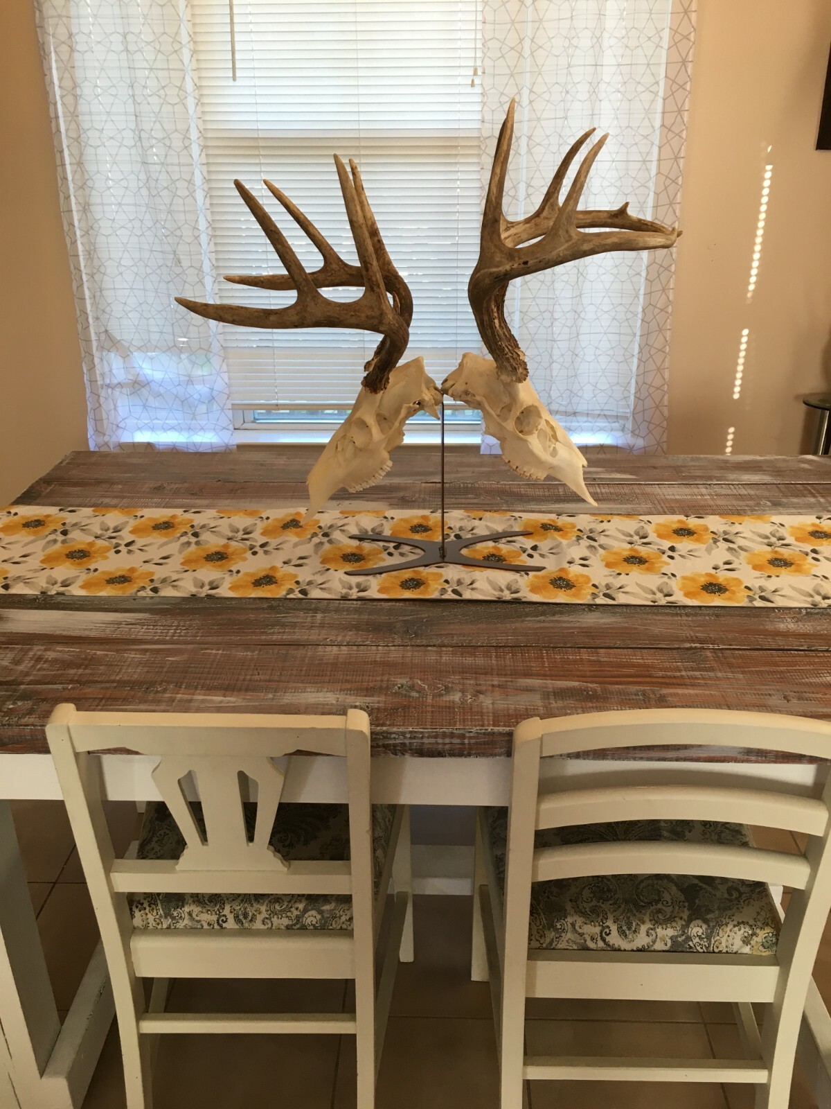 Amazeen Outdoors Double Table Top Mount European Skull Hanger Deer Hook Metal