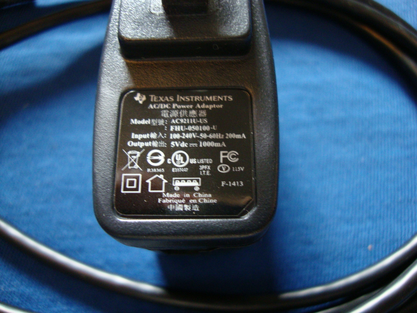 New TI-84 Plus CE Charger Power AC Adapter Genuine TI Product w USB Cable