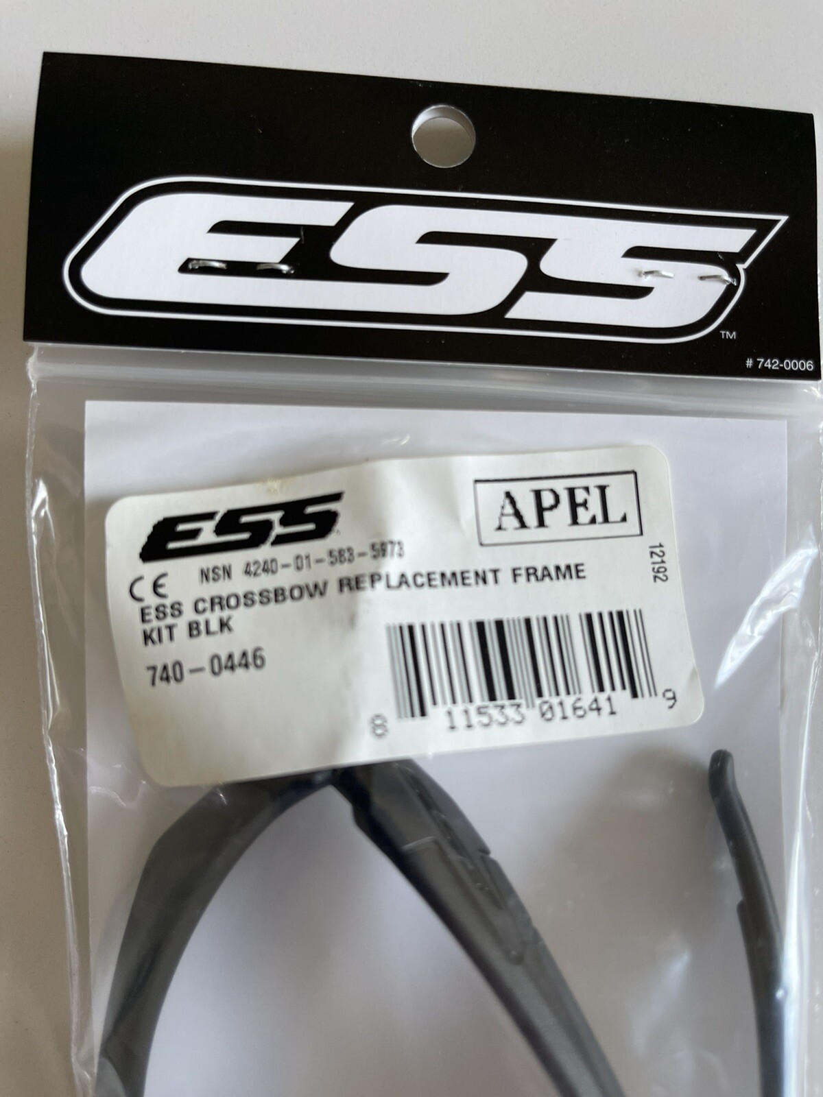ESS 740-0446 Crossbow Replacement Frame Genuine US Military APEL Black