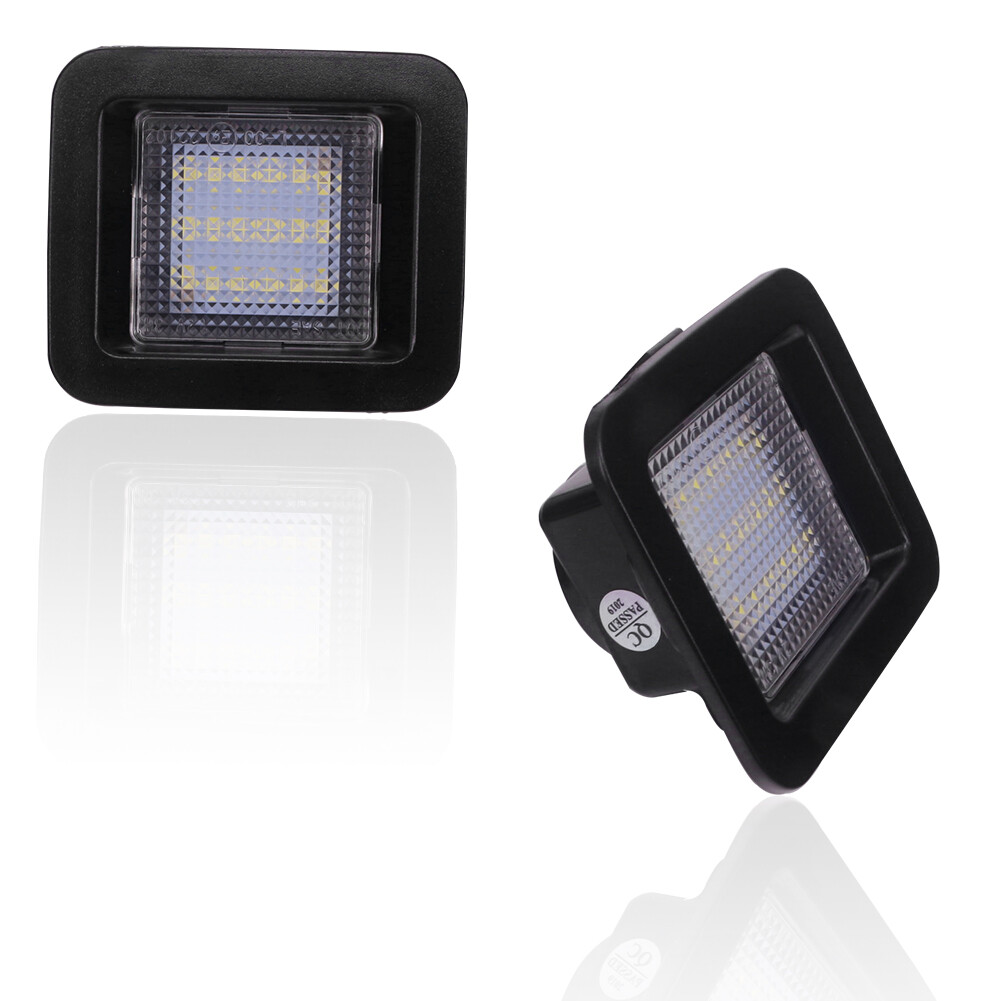 White LED License Plate Light Assembly For 2015-2020 2021 2022 2023 Ford F-150