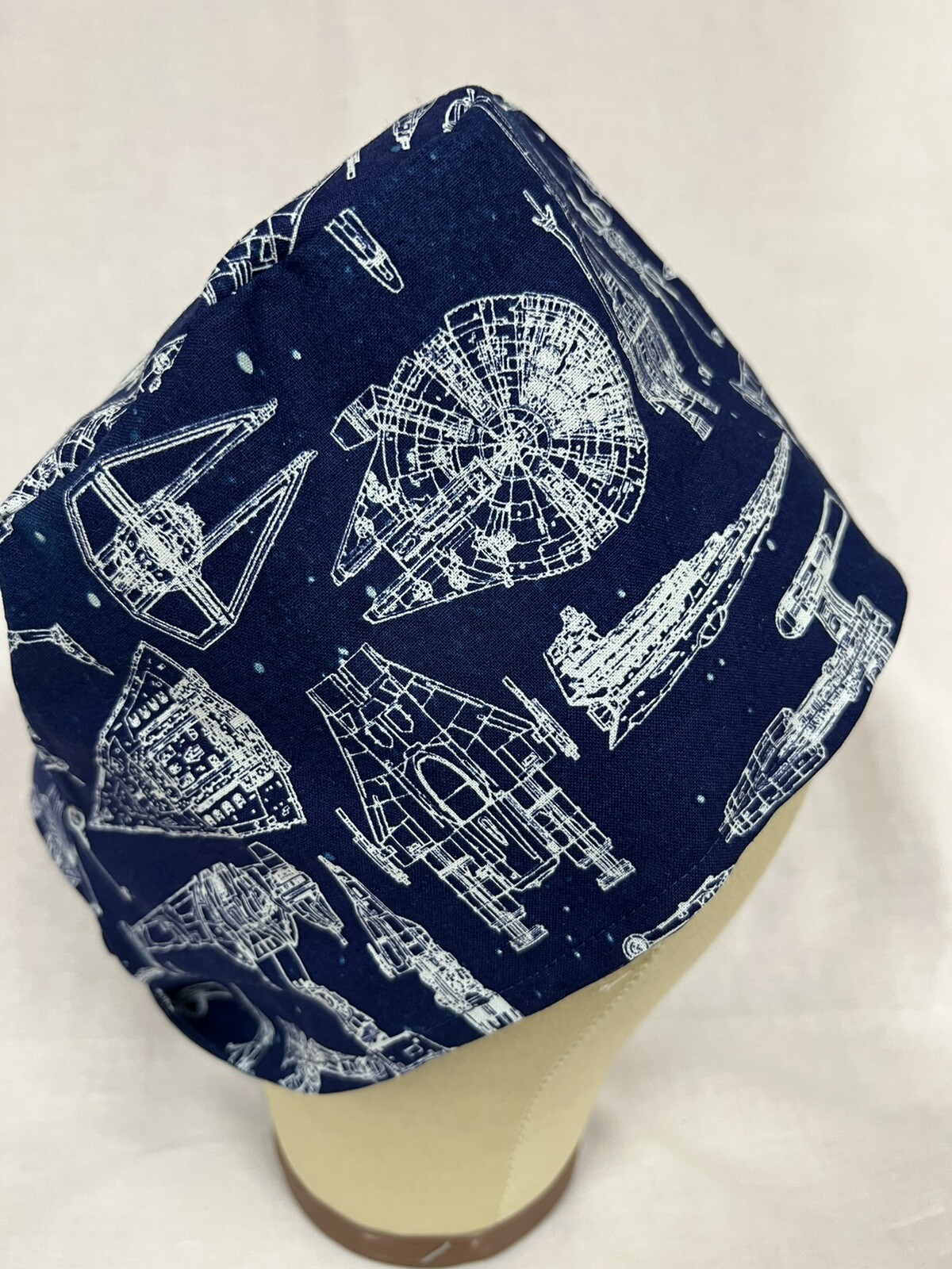 Men/Women Surgical Scrub Cap Lined STAR WARS Galaxy Blue Cool Cap