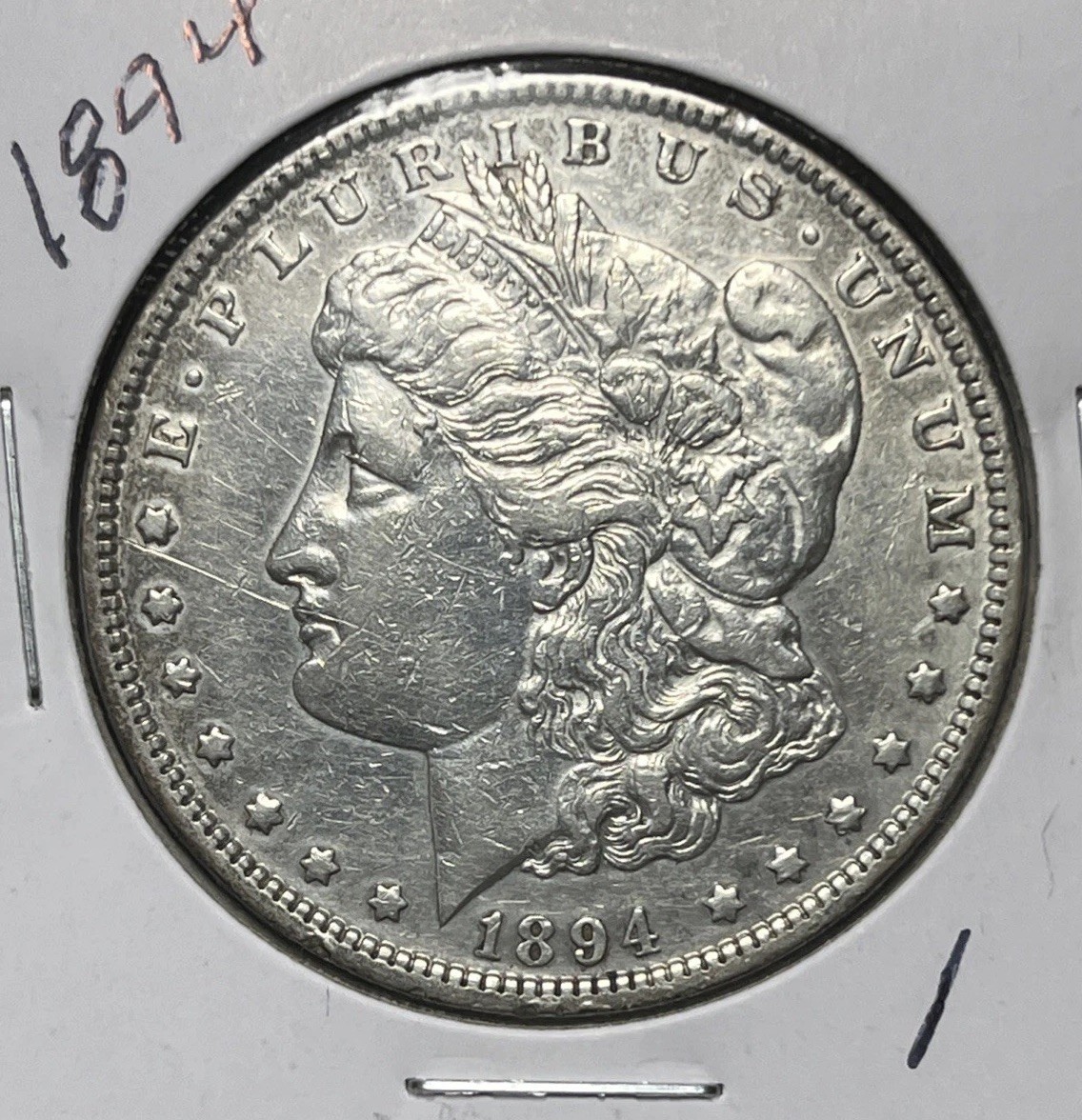 1894 MORGAN SILVER DOLLAR,  XF DETAILS