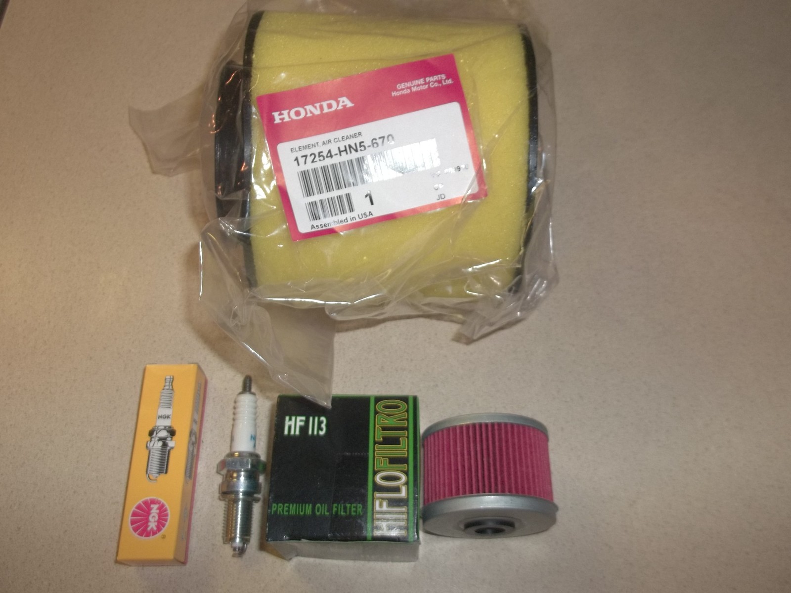 OEM Honda Air Filter Cleaner Tune up kit TRX350 TRX 350 Fourtrax Rancher ES 4x4