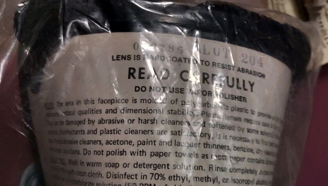 Vintage Federal Laboratories Scott Respirator Emergency w/ Extra Canister