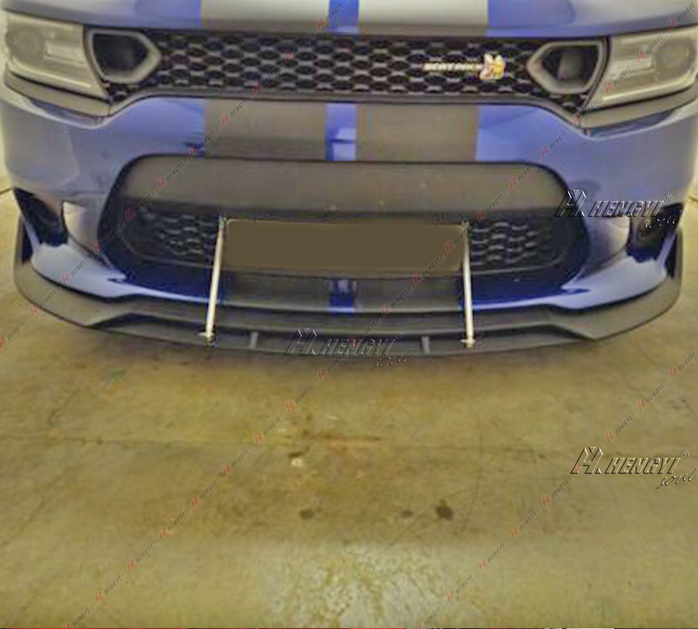 For Dodge Charger 15-21 SRT-Style Matte Black Front Bumper Splitter Spoiler Lip