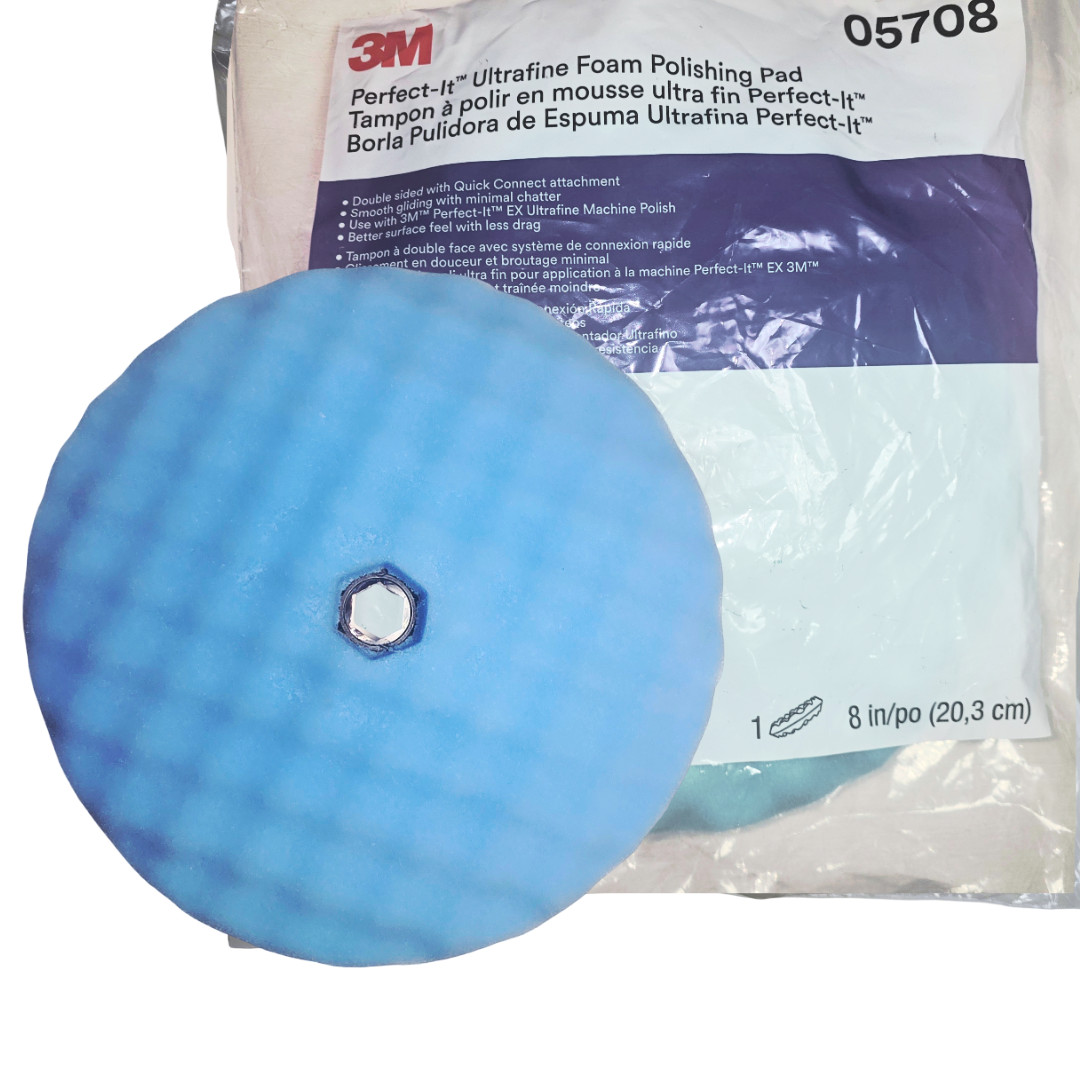 3M Perfect-It Double-Sided Ultrafine Foam Polishing Pad, 05708, 8in.