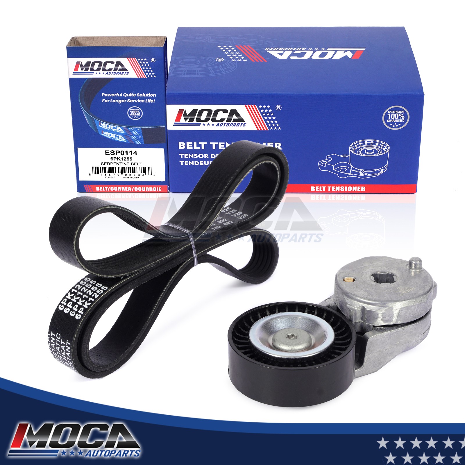 Serpentine Belt & Tensioner for 11-16 Scion tC 09-18 Toyota Camry RAV4 2.5L