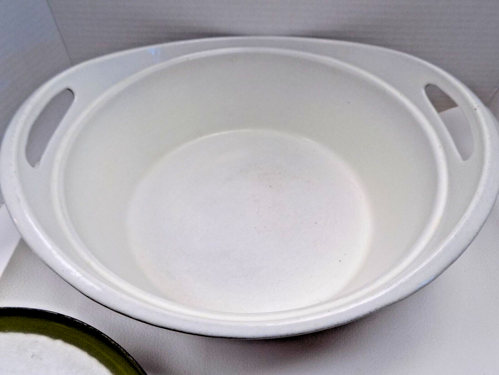 Rare MCM COPCO Denmark 4 qt Iron Enamelware Roaster Dutch Oven Pot Michael Lax